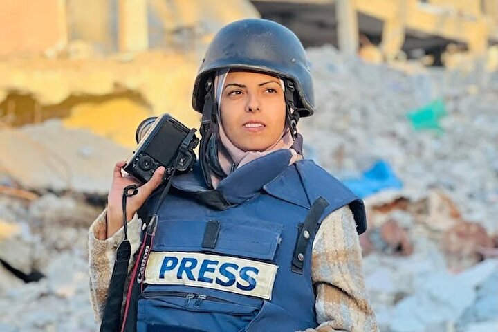 She was a journalist, killed in a hospital, by the Zionist bombing