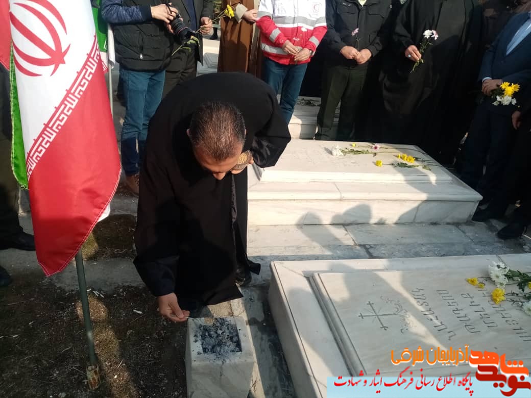 گزارش تصویری غبار رویی مزار شهدای ارامنه