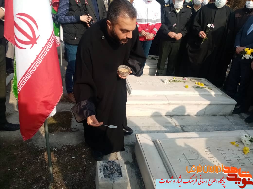 گزارش تصویری غبار رویی مزار شهدای ارامنه