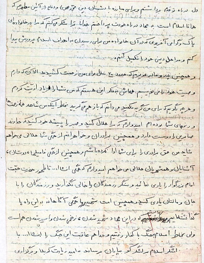 برای دفاع از دین به جهاد پرداختم