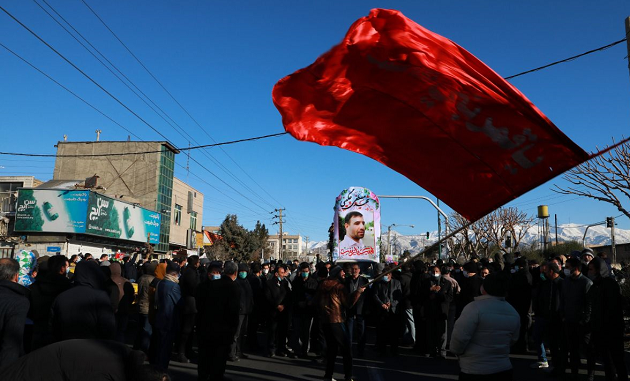 پیکر مطهر شهید «مصطفی چگینی» در تهرانسر تشییع شد