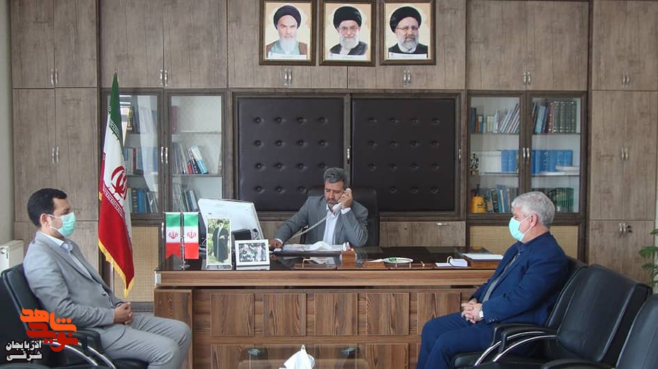 تماس تلفنی فرماندار ورزقان با خانواده‌های معزز شهدا و ایثارگران