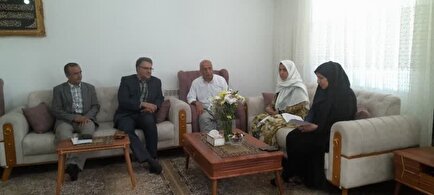 دیدار مدیرکل بنیاد شهید کردستان با حجاج شاهد و ایثارگر