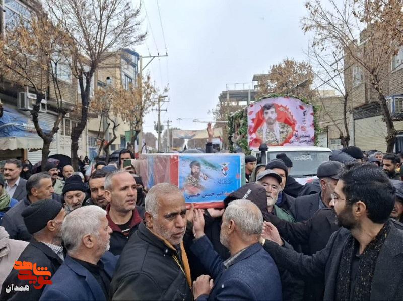 شهید امیرحسین حسنی در خاک آرام گرفت