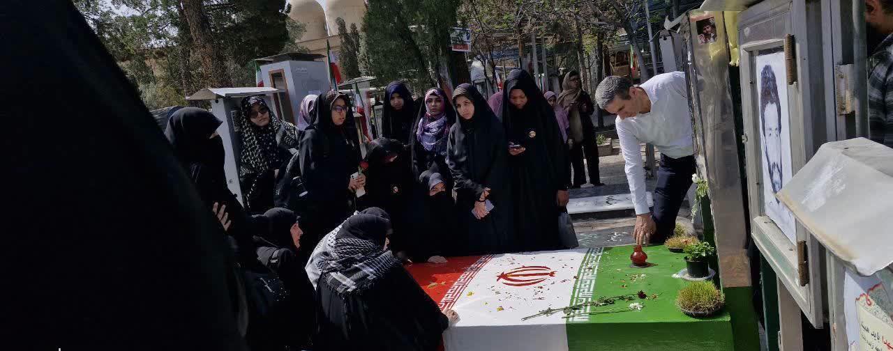 اردوی راهیان بهشت مجتمع کوی شهید فلاحی در بهشت زهرا(س)