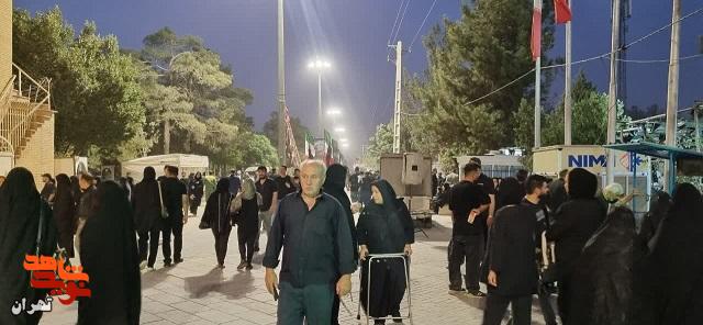حال و هوای شام غریبان در مزار شهدای مدافع وطن