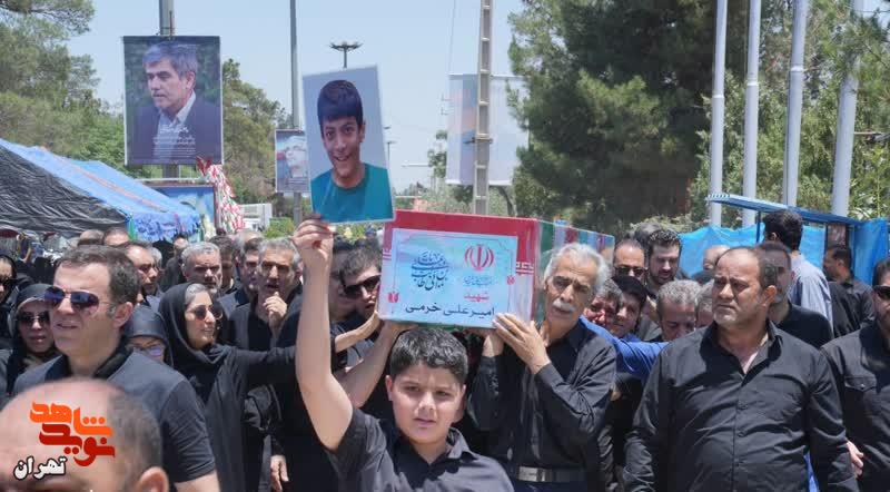 برگزاری مراسم خاکسپاری جمعی از شهدای حملات ددمنشانه رژیم صهیونیستی در بهشت زهرا(س)