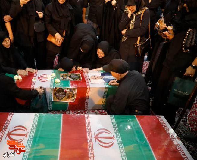 برگزاری مراسم خاکسپاری جمعی از شهدای حملات ددمنشانه رژیم صهیونیستی در بهشت زهرا(س)