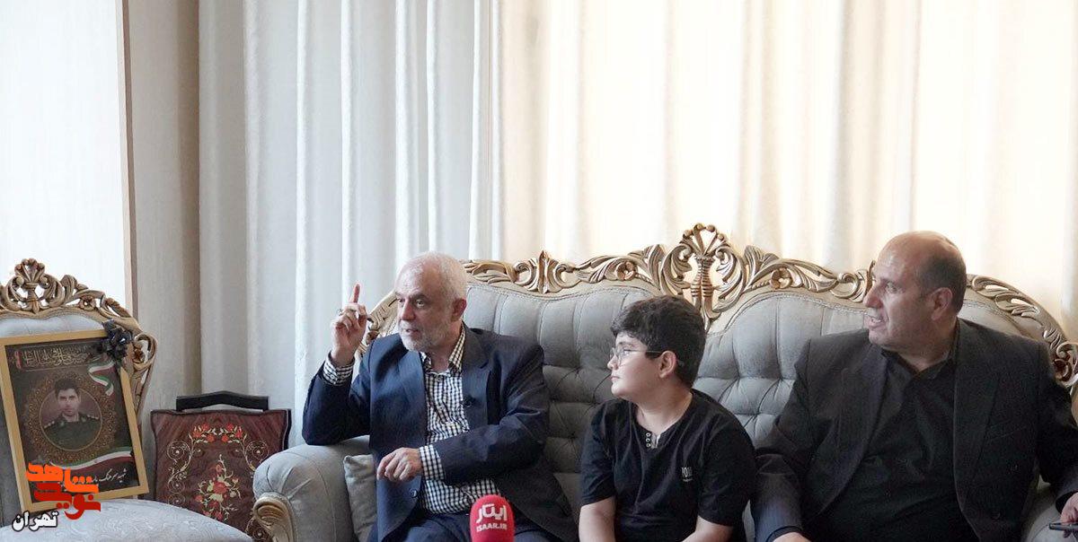 دیدار مدیرکل بنیاد شهید تهران با خانواده شهیدان علیرضا بوستان‌افروز، مرتضی طیب مسعود و جابر بیات