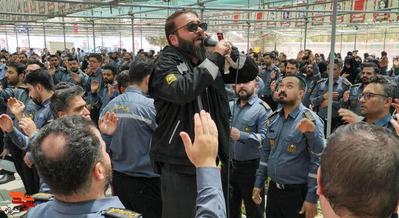 ادای احترام کارکنان یگان حفاظت متروی تهران به مقام شامخ شهدای