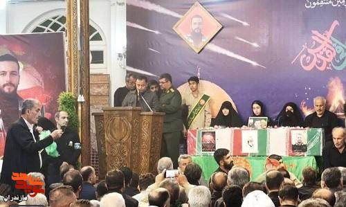 مراسم وداع با پیکر مطهر شهید «محمودی» در آمل +تصاویر