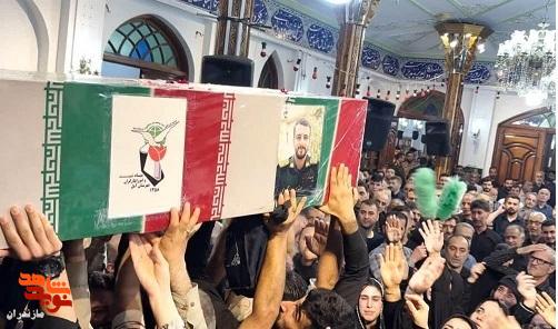 مراسم وداع با پیکر مطهر شهید «محمودی» در آمل +تصاویر
