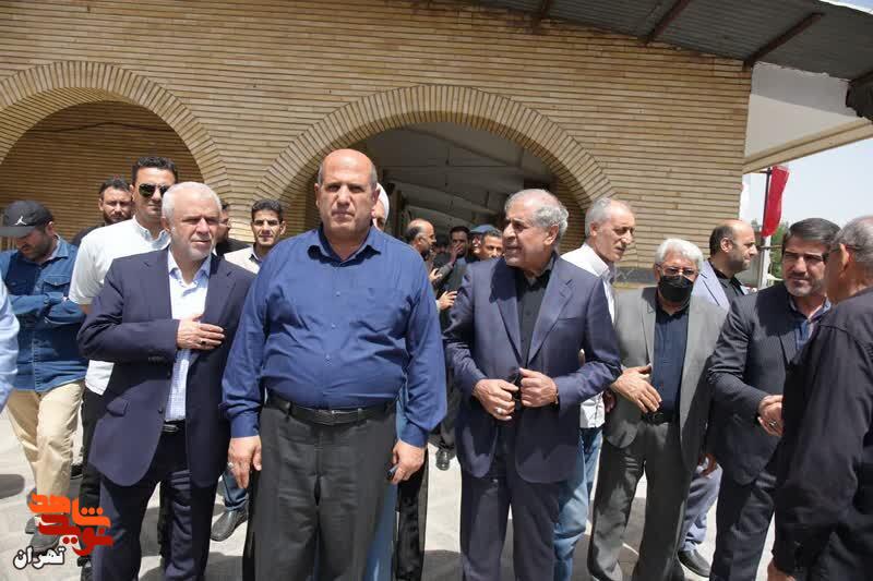 تشییع پیکر ۴ تن از شهدای حملات رژیم صهیونیستی در گلزار شهدای بهشت زهرای تهران