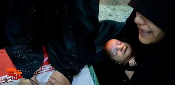 خاکسپاری شهدای تعرض رژیم کودک‌کش صهیونیستی به کشورمان در گلزار شهدا