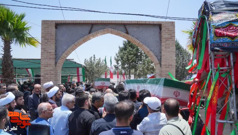 پنجمین روز خاکسپاری شهدای حملات وحشیانه رژیم صهیونی در قطعه ۴۲ بهشت زهرا(س)+تصاویر