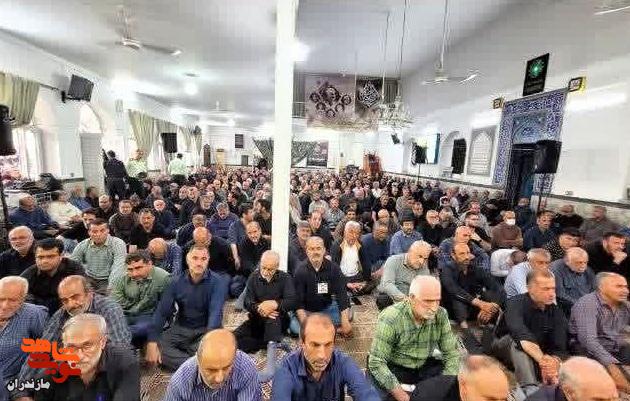 مراسم گرامی‌داشت هفتمین روز شهادت سرباز سرافراز شهید «فرزین میرزا گلپور» در شهرستان بابل +تصاویر