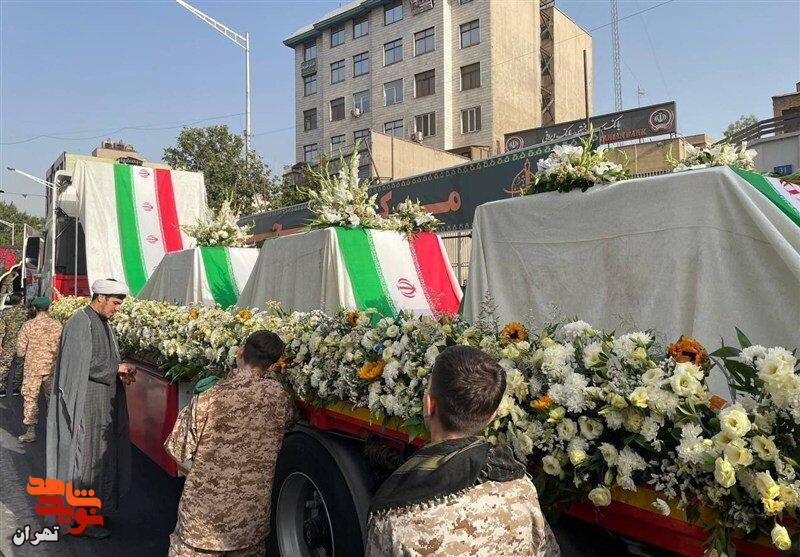 مراسم تشییع پیکر شهدای اقتدار در تهران آغاز شد