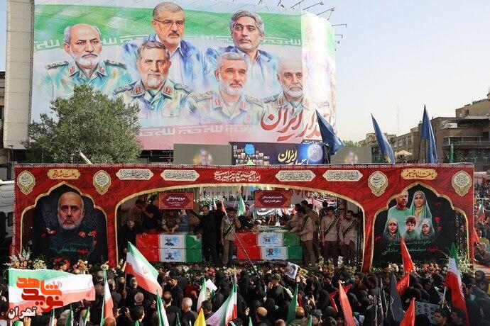 تشییع با شکوه شهدای اقتدار ملی ایران
