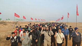 حماسه کاروان راهیان نور دانش‌آموزی گیلان در یادمان‌های شهدای جنوب کشور