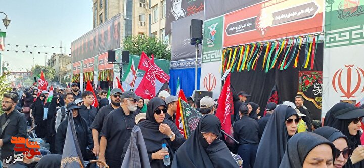 ویدئو | موکب «سلام شهید» در راهپیمایی جاماندگان اربعین حسینی