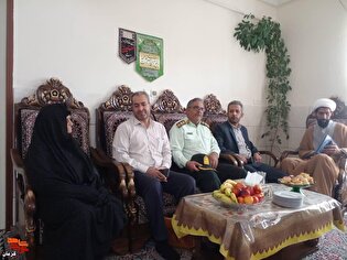 تجلیل از خانواده شهدای انتظامی در شهرستان بردسیر