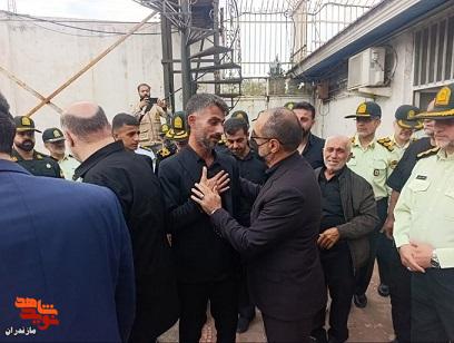 برگزاری مراسم تشییع پیکر مطهر شهیدان مدافع امنیت دست گشاده و قاسمی در نیروی انتظامی استان