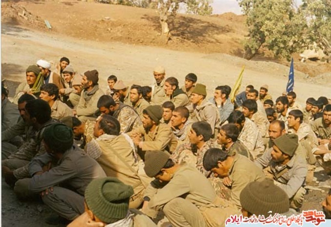  رزمندگان در مناطق مختلف عملیاتی  استان ایلام در دوران دفاع مقدس 
