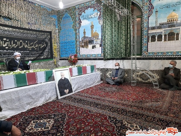 مراسم استقبال از دو شهید گمنام در شهرستان مهدیشهر