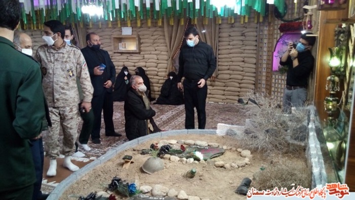 مراسم وداع با دو شهید گمنام در شهرستان مهدیشهر