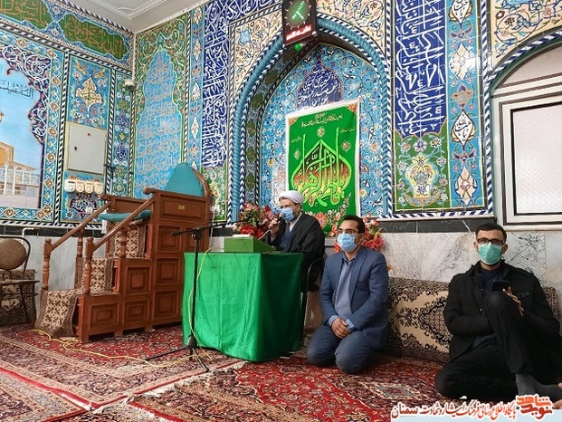 مراسم گلباران قبور مطهر شهدای انقلاب اسلامی شهرستان مهدیشهر- ۱۲ بهمن ۹۹ امامزاده قاسم