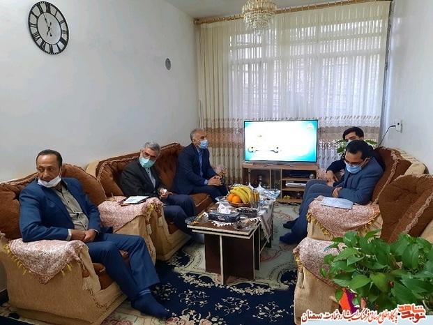 دیدار دکتر یزدانی مدیرکل بنیاد شهید استان سمنان با خانودههای معزز شاهد و ایثارگر شهرستان مهدیشهر- یازدهم فروردین ۱۴۰۰
