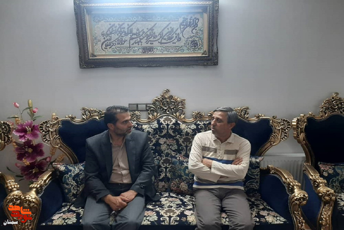 دیدار کارکنان بنیاد شهید شهرستان شاهرود با جانباز گرانقدر غلامرضا حسینپور - بیست و پنجم خردادماه ۱۴۰۱ شهرستان شاهرود