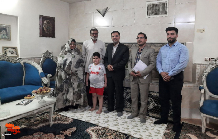 دیدار مدیرکل بنیاد شهید استان سمنان با جانباز گرانقدر ۲۵ درصد رمضان ولیان - سیام خردادماه ۱۴۰۱ شهرستان مهدیشهر