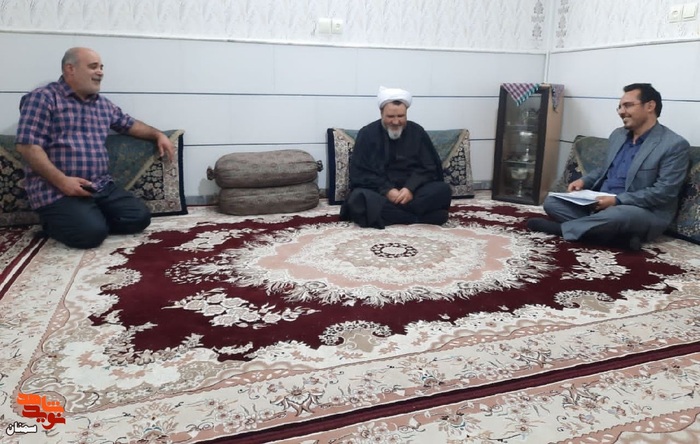 دیدار امام جمعه مهدی‌شهر با جانباز گران‌قدر علی محمد چلیکی فولادی - دوازدهم شهریور ۱۴۰۱ شهرستان مهدی‌شهر