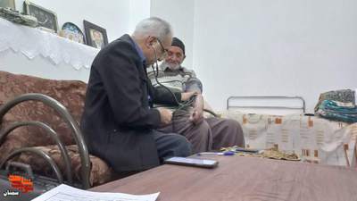 دیدار رئیس بنیاد شهید شهرستان دامغان و دکتر مقدسی با مادر معزز عبدالله هروی- بیستم دی‌ماه ۱۴۰۱ روستای صالح‌آباد شهرستان دامغان