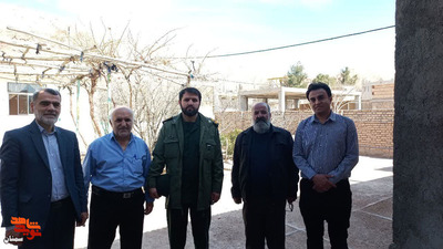 دیدار رئیس بنیاد شهید شهرستان دامغان با جانباز و آزاده سرافراز حسن خسروپور- پانزدهم اسفندماه ۱۴۰۱ منطقه تویهدروار شهرستان دامغان
