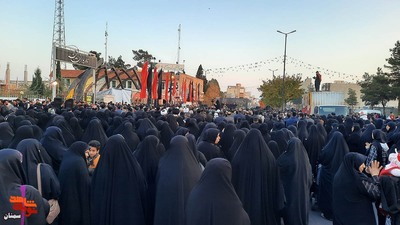 مراسم تشییع نمادین حضرت زهرا(س) و شهدای گمنام دفاع مقدس- بیست و ششم آذرماه ۱۴۰۲ شهرستان سمنان