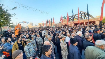 مراسم تشییع نمادین حضرت زهرا(س) و شهدای گمنام دفاع مقدس- بیست و ششم آذرماه ۱۴۰۲ شهرستان سمنان