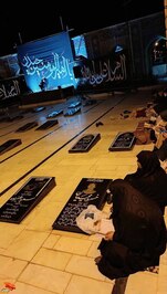 مراسم شب قدر در جوار مزار مطهر شهدا- چهاردهم فروردین ۱۴۰۳ گلزار شهدای شهرستان دامغان