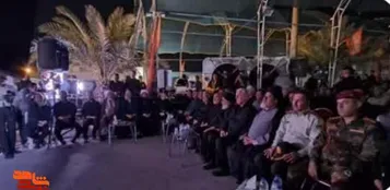 فیلم| برگزاری آیین اهتزاز پرچم خدمت‌رسانی مواکب مرز چذابه